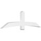 Ekena Millwork Bellingham Architectural Grade PVC Gable Bracket, 84"W x 24 1/2"H x 4"D x 6"F, 7/12 Pitch GBP084X25X0406BEL00 - alternate 1
